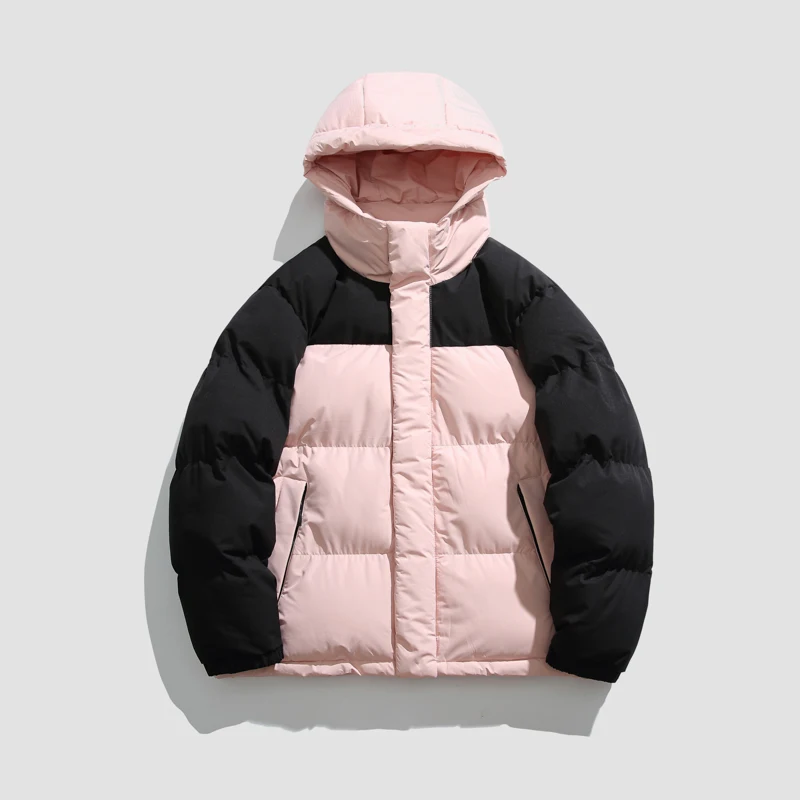 

Мужская повседневная хлопковая куртка с капюшоном в стиле хлеба, универсальная простая модная куртка в гонконгском стиле, осенне-зимнее новое поступление