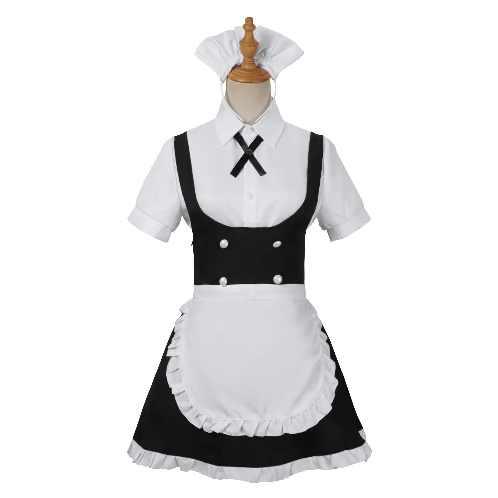 Anime Yofukashi No Uta Cosplay Nanakusa Nazuna Cosplay Costume wig Maid Dress Call of The Night Cosplay Costume Halloween suit