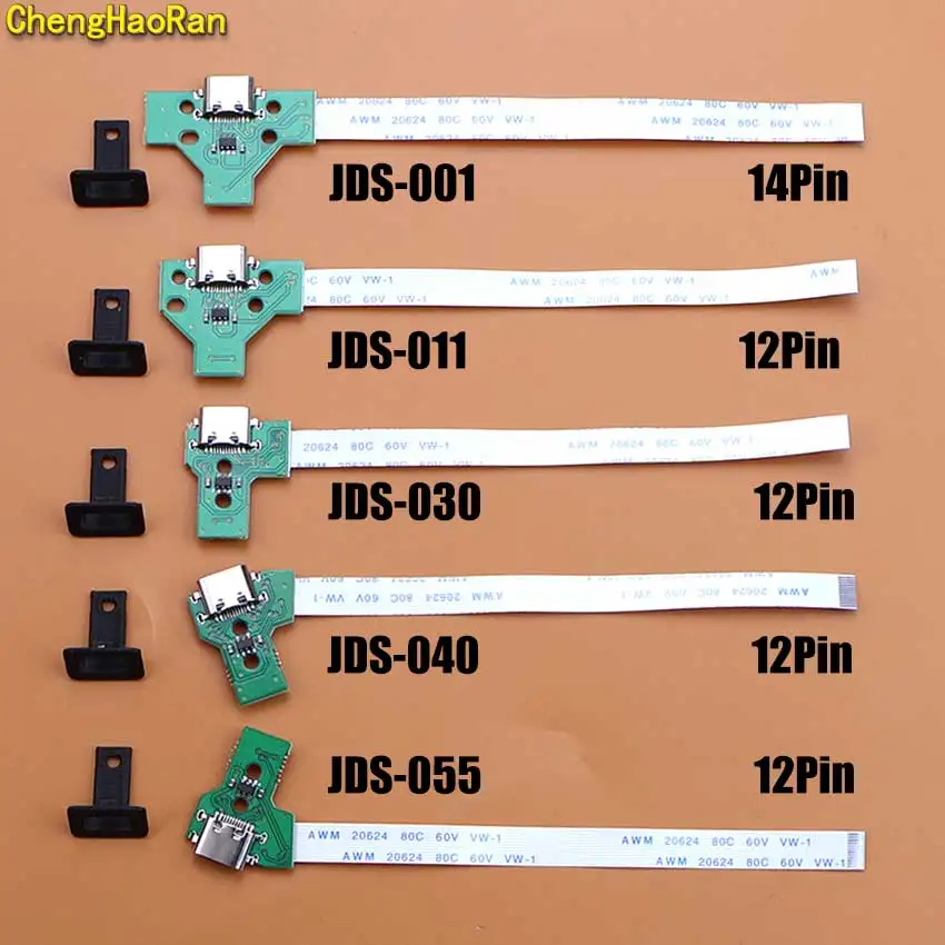 For PS4 Controller DIY USB Type-C Charging Board Port Socket Jack Dock 12Pin 14Pin Flex Cable JDS 001 011 030 040 055 Connector