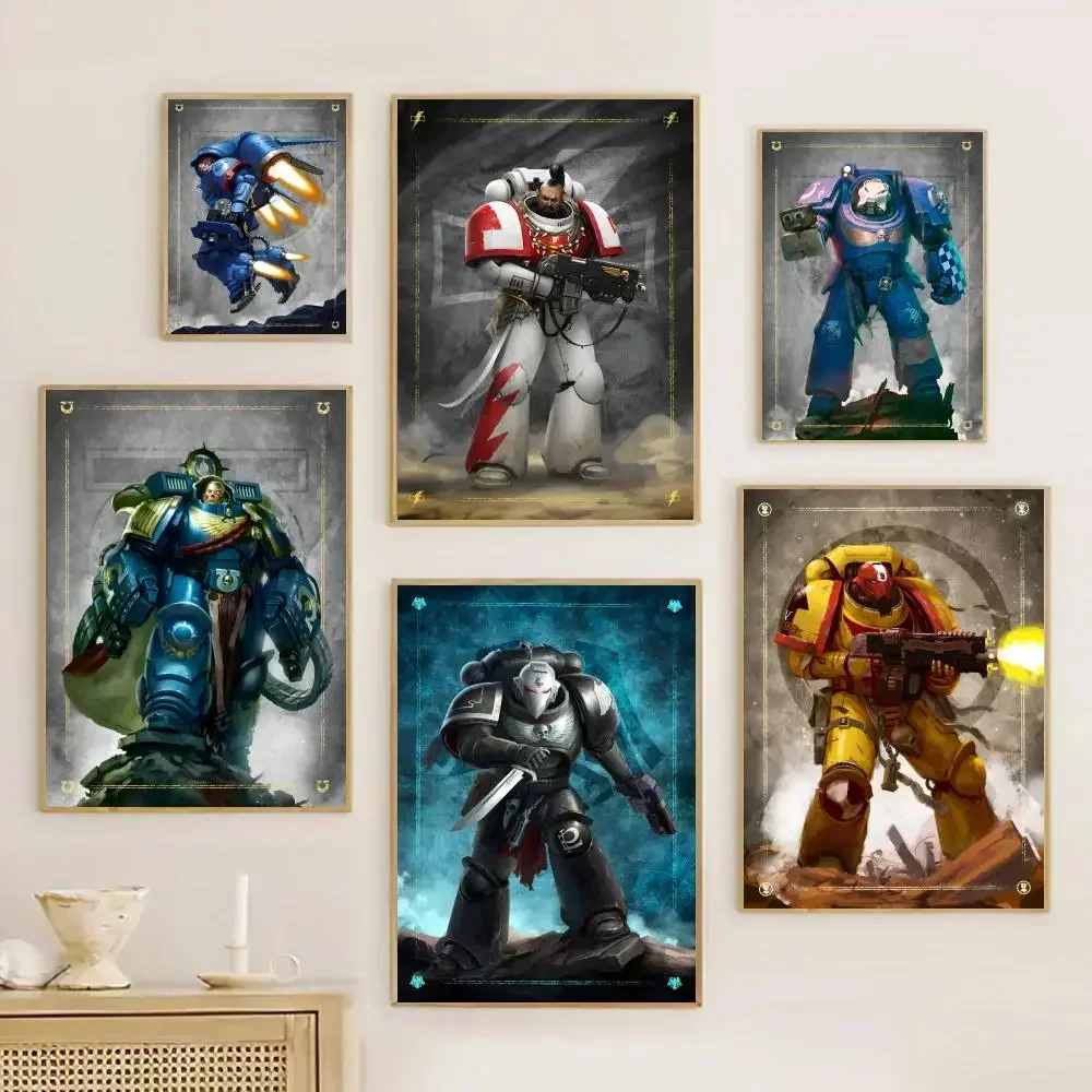 Modern Home Decor Poster Stickers Popular Game Warhammers-40K Bedroom Activity Room Bar Wall Art Hanging Painting Decoration