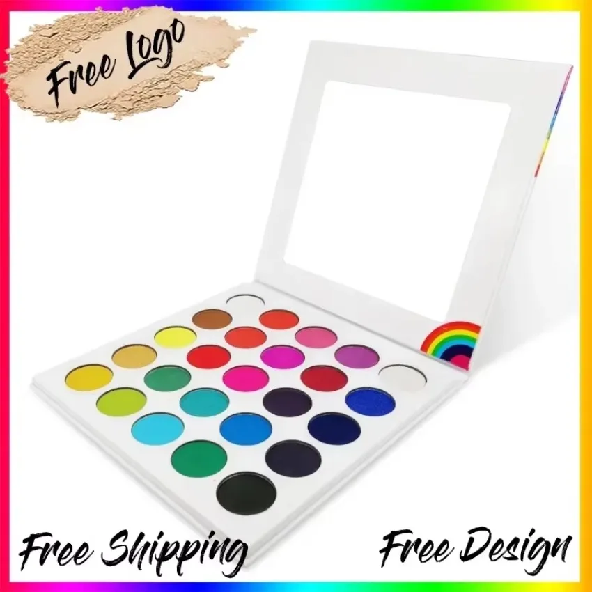 

Custom 25colors Shimmer Eyeshadow Palette Charming Matte Long Lasting Waterproof High Pimgented Eye Shadow Powder Bulk Makeup