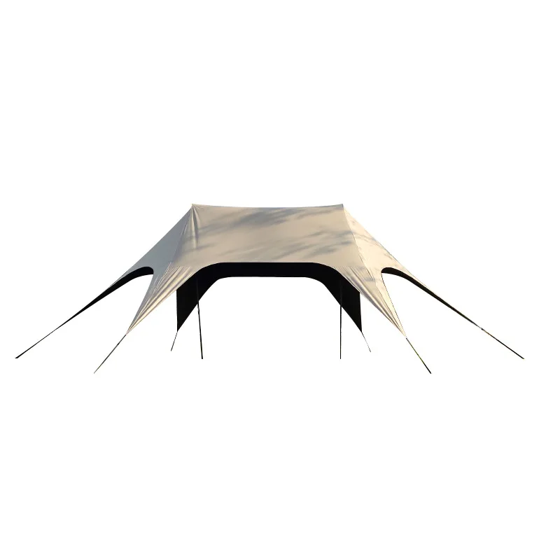 Sky Canopy Outdoor Tent Quick-Set, Light-Blocking Black Vinyl, 210D Thickened, UV-Protective Rainproof, Outdoor Sunshade, 22/30㎡