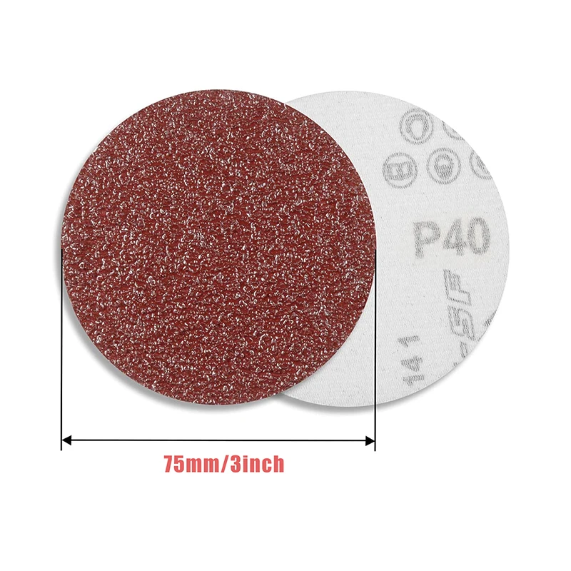 10Pcs 3 Inch 75mm Sander Disc Sanding Polishing Paper Sandpaper Disc 60-3000 Grit Abrasive Tools for Sander Grits