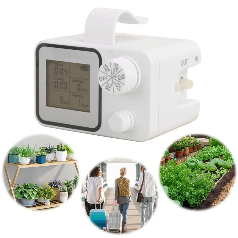 

Automatic Watering Timer System for Indoor Potted Plants - Self-Watering Device for Home Gardening