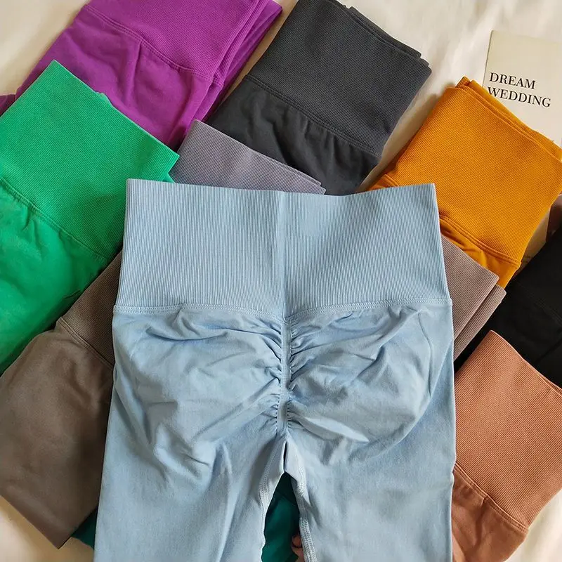 Sexy High-Waist Seamless Yoga Pants Butt Lifting Stretch Fitness Tights for Workout Sports Gym Outdoor Women's fitness leggings