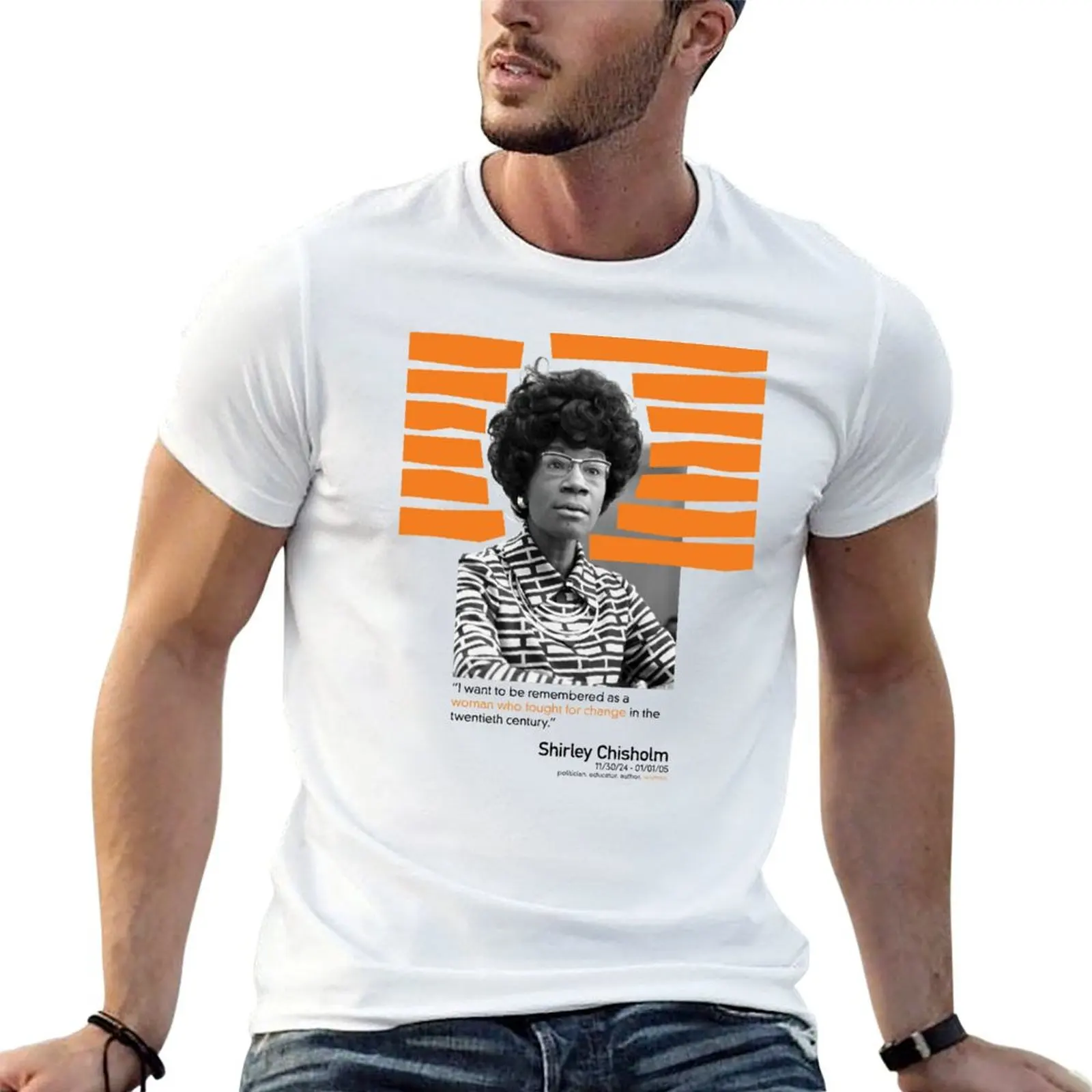 

Design The Shirley Chisholm Poster Womens Round T-Shirt t shirts designer man t shirt luxury anime t shirts oversize T-shirt