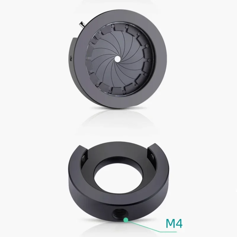 Modulo diaframma ottico dell'iride da 1.5-25mm apertura manuale regolabile staffa M4 opzionale per Laser per fotocamera da microscopio