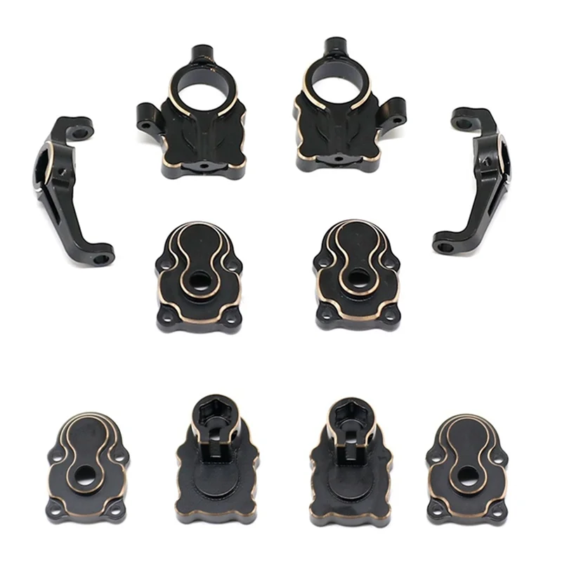 

For FMS FCX24 Brass Front and Rear Steering Knuckle Hub Carrier Portal Housing Counterweight 1/24 RC Crawler Car Parts