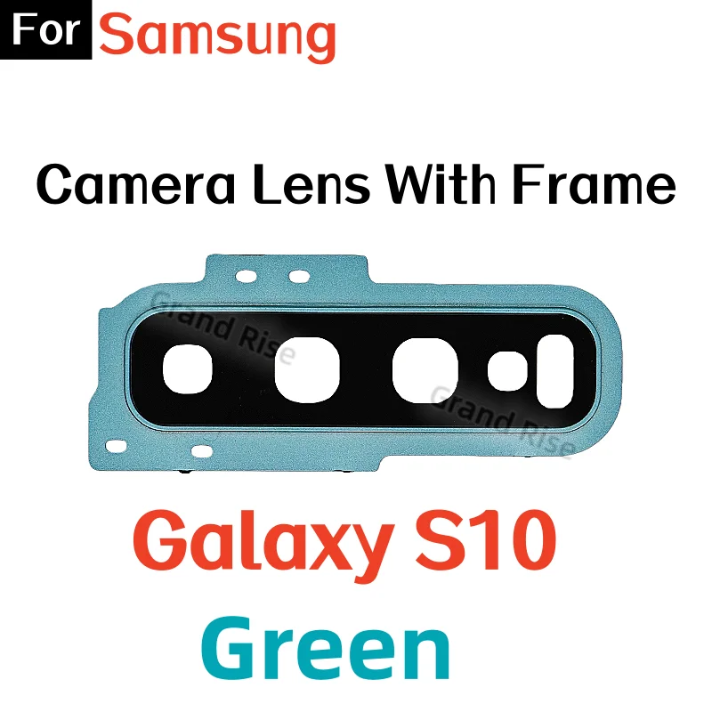 Zamienna szklana osłona obiektywu tylnej kamery do Samsung Galaxy S10, S10+, Plus 5G z naklejką samoprzylepną - Kompatybilna część zamienna — zdjęcie produktu 2