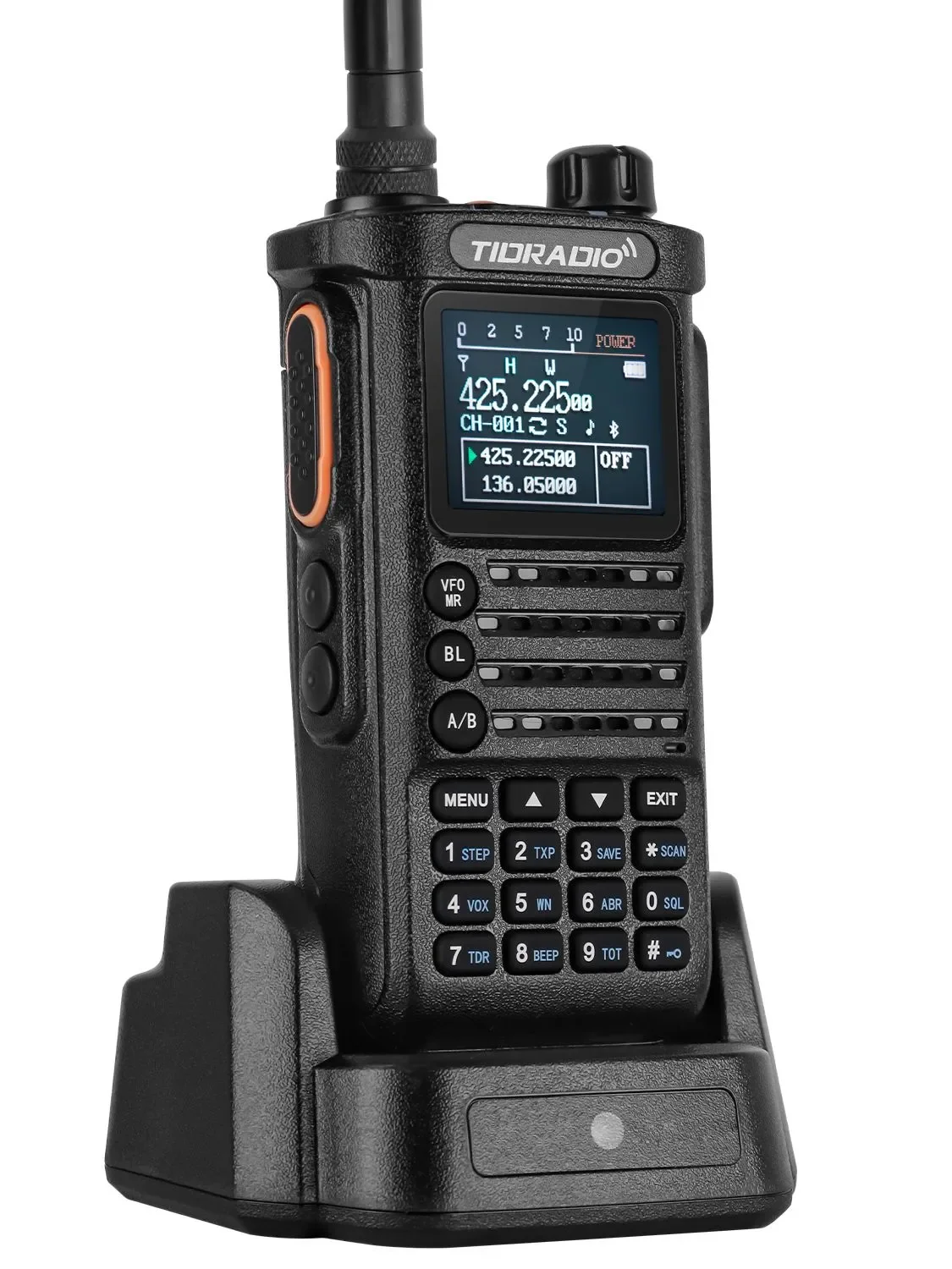 TIDRADIO TD-H8 10W profesjonalne Walkie Talkie daleki zasięg do holowania radia na zewnątrz bezprzewodowe programowanie komutator do ładowania GMRS — zdjęcie 2