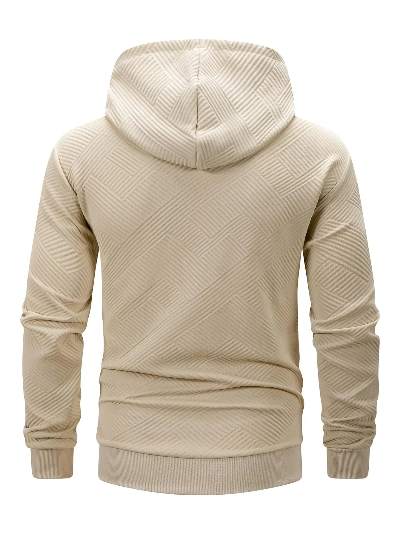 Autumn Men's Casual Hoodies Jackets Solid Color Loose Daily Hooded Knit Sweatshirt Zipper Design Sportswear Long Sleeve Jackets