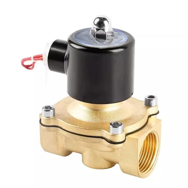 Normally Closed Brass Solenoid Valve AC220V DC24V Water Gas Pipeline Switch Valve