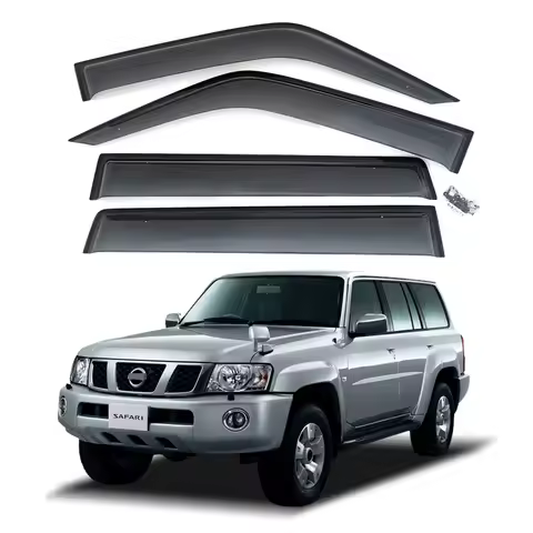 Suitable for Nissan Patrol Y61 rain or shine shield Patrol car window rain brow Safari thickened deflector