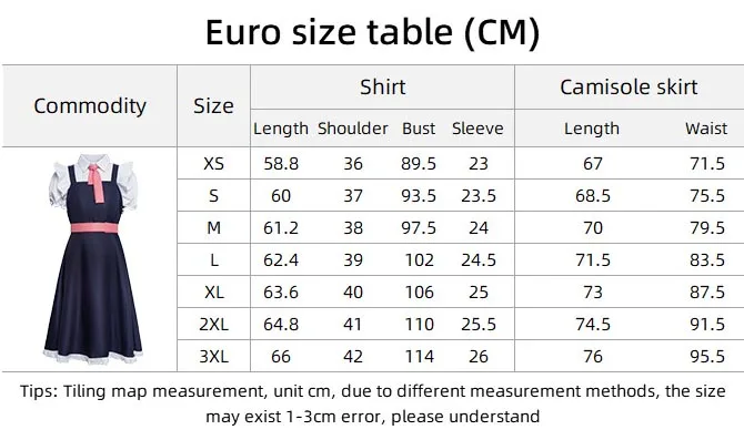 أزياء أنيمي ملكة جمال كوباياشي التنين خادمة تأثيري توهرو تأثيري فستان قميص حزام توهرو دعوى هالوين كرنفال كوس النساء البالغات