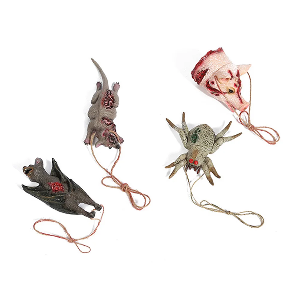 

2 Pcs Bloody Mouse Pendant Halloween Decoration Decorate Indoor Decorations for Home Hanging Creepy Prank Prop