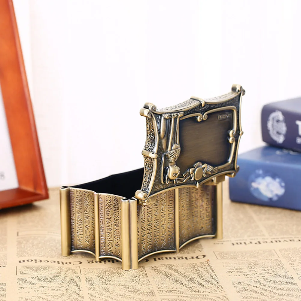 European Jewelry Box Vintage Metal Storage Case For Rings Necklaces Bracelets Gift Organizer Trinket Container Jewelry Holder