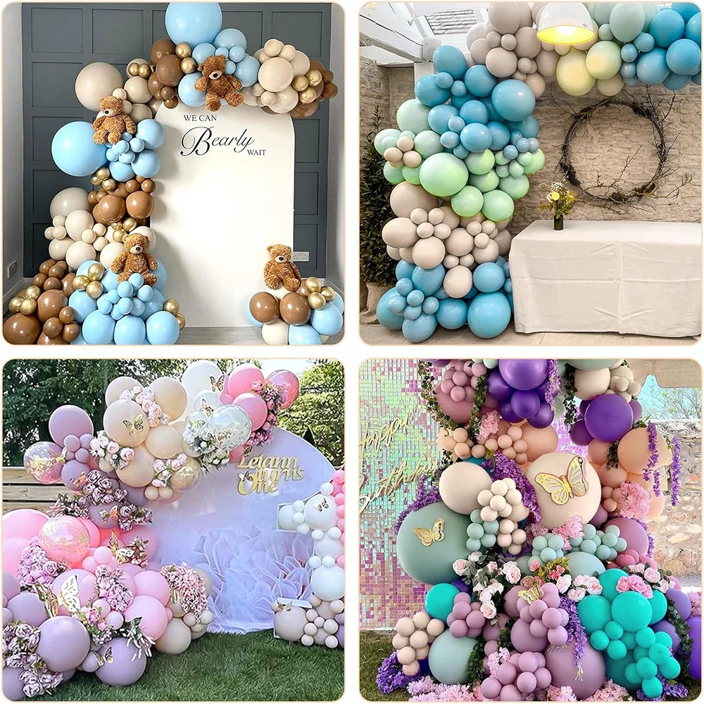 Sand White Balloons Arch Kit White Sand Ballon Garland Kid 1st Birthday Party Decor Wedding Baby Bridal Shower Decoration Globos