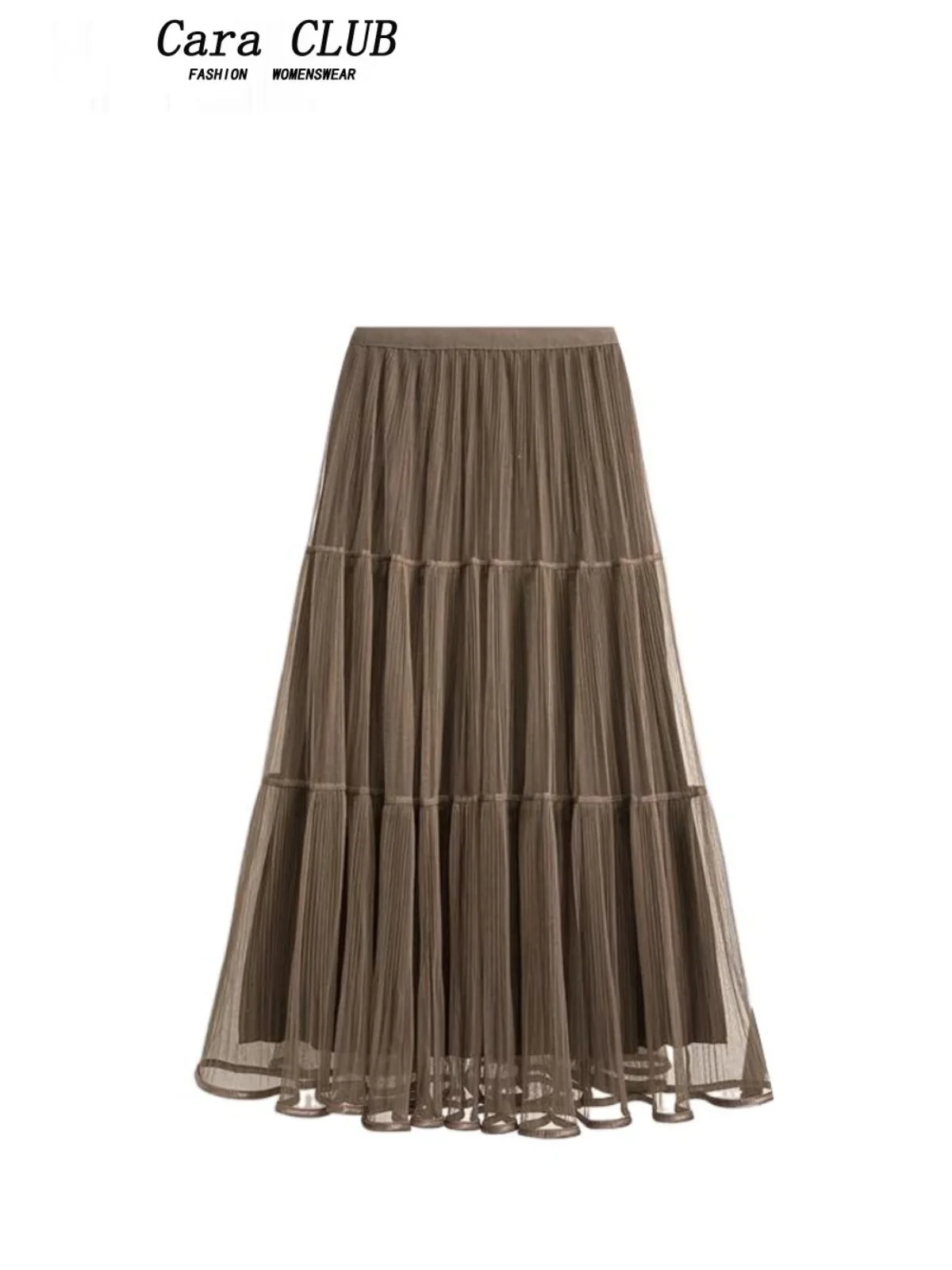 

High Waist A-Line Midi Skirt for plus Size Women Spring Faion Slimming Me f Skirt Korean Sle Casual Long Skirt