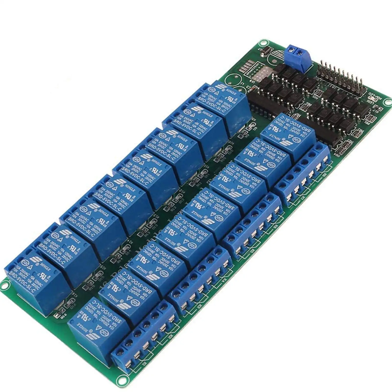 5V 16-Channel Relay Interface Board Module Optocoupler LED LM2576 Power for Arduino DIY Kit PiC ARM AVR