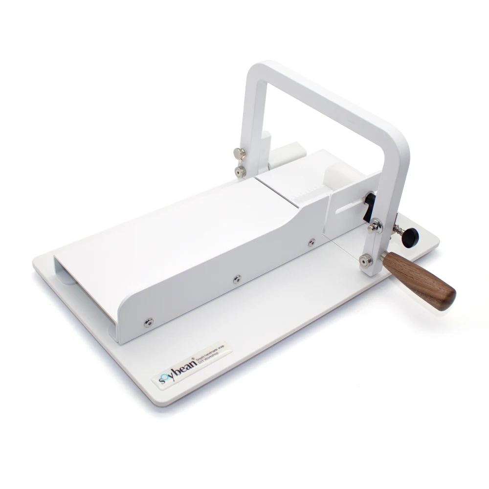 Cortador de jabón Manual hecho a mano, máquina de corte de jabón de un solo brazo de Metal, mesa de corte de precisión, para el hogar