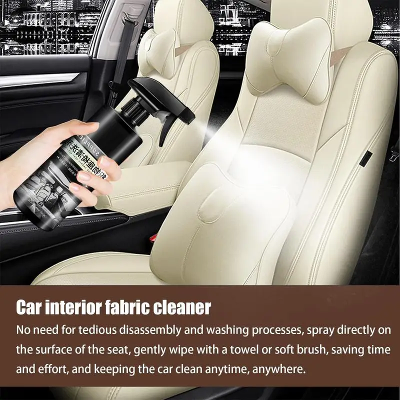 Car Dashboard Cleaner 500ml Car Seat Interior Detailer Flannel Woven Fabric Carpet And Upholstery Cleaner Agent Car Interior