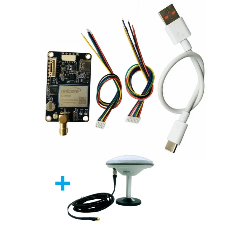 Free Shipping High Accuracy UM980 Module Multi-Frequency Unicore GNSS Board VS F9P with GNSS Antenna for RTK GPS Base Station