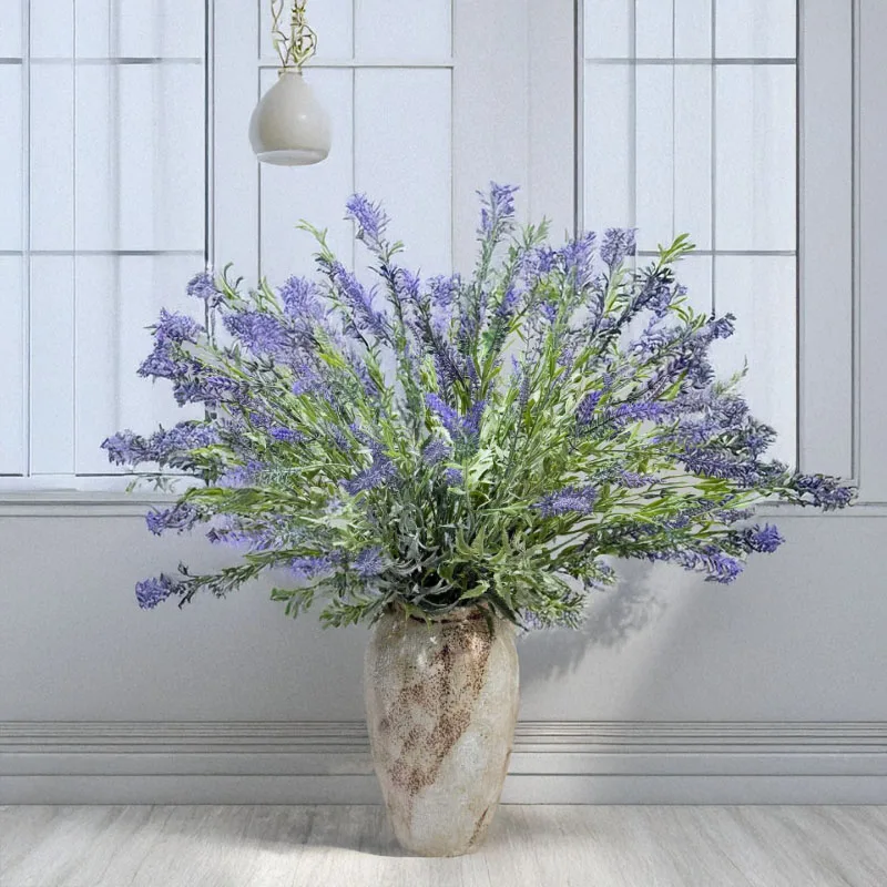 

67 см искусственный цветок лаванды с бархатной подкладкой для украшения свадебных пейзажей и украшения дома, цветочного искусства