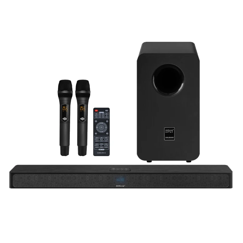 

New family living room singing Karaoke echo wall audio with subwoofer set TV KTV home with Bluetooth