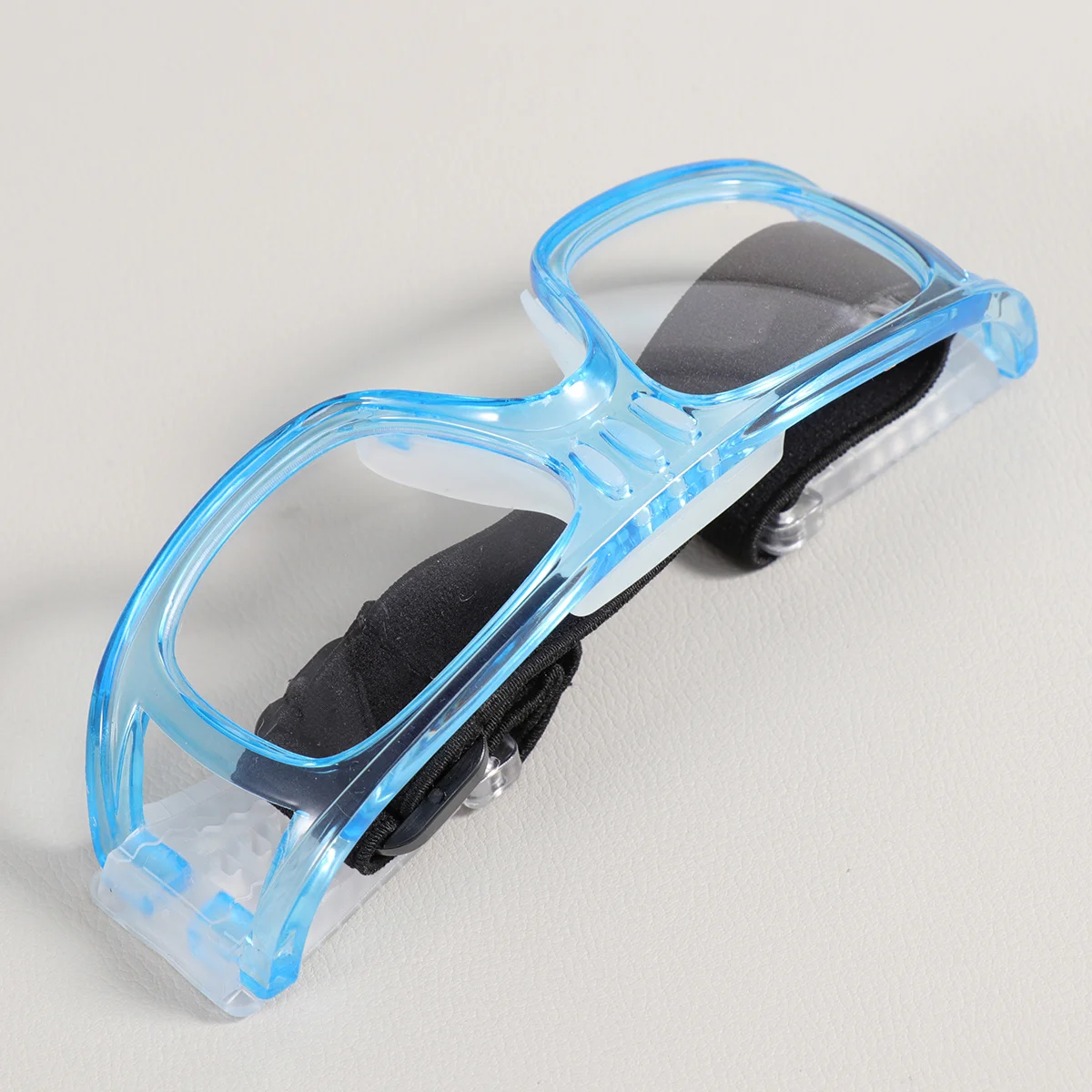 

Flexible Strap Sports Goggles Blue Uv400 Protection Shockproof Windproof for Tennis Volleyball Baseball Outdoor Safety Eyewear