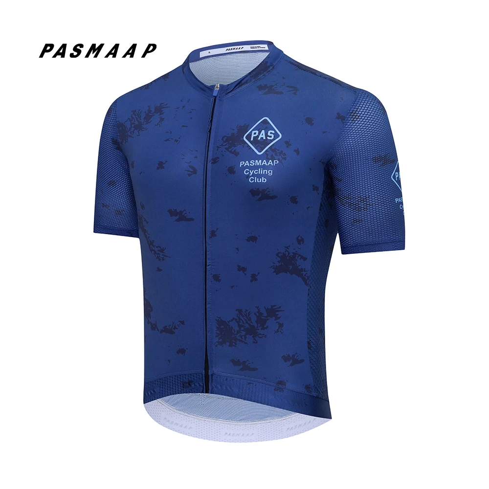 PASMAAP-Cycling Jersey for Men, short Sleeve, Pro Team, MTB, Road Bike Clothing, Breathable Bicycle Shirts, 2025