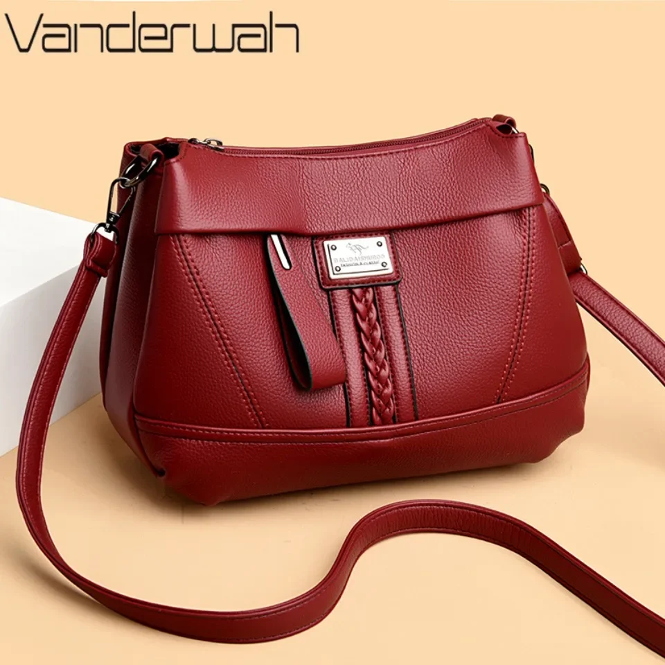 

Genuine Brand Soft Leather Shoulder Bags for Women Luxury Designer Crossbody Bags Ladies Fashion Versatile Commuting Handbags