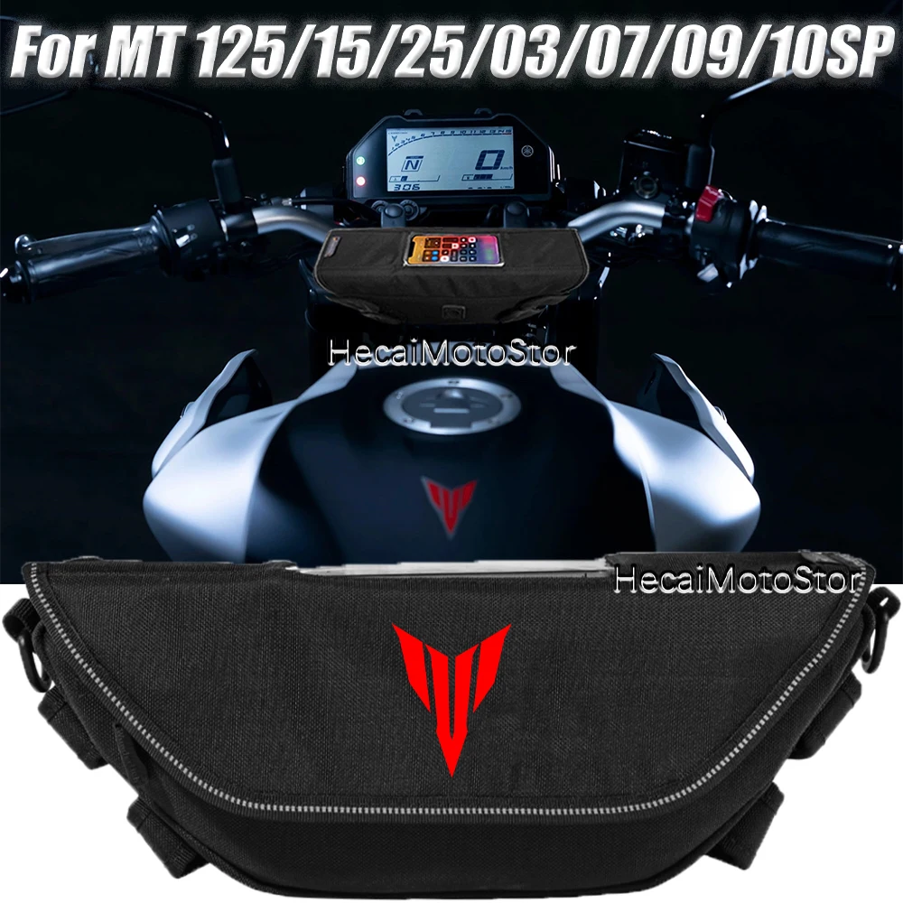 

For MT-125 15 25 03 07 09 10SP Motorcycle accessory Waterproof And Dustproof Handlebar Storage Bag navigation bag