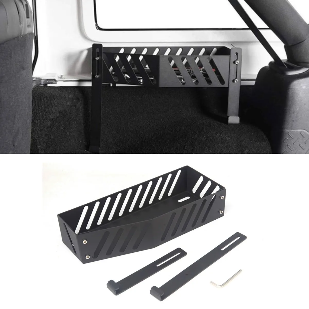 

Car Metal Storage Box Car Side Storage Box Glove Box For JK Wrangler 2007-2017 Body Kit Car Accessories