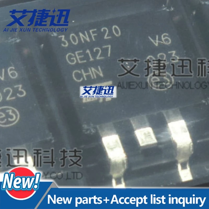 20PCS STB30NF20 TO263 N-channel 200V - 0.065 - 30A - TO-220/TO-247/D2PAK Low gate charge STripFET Power MOSFET New and original