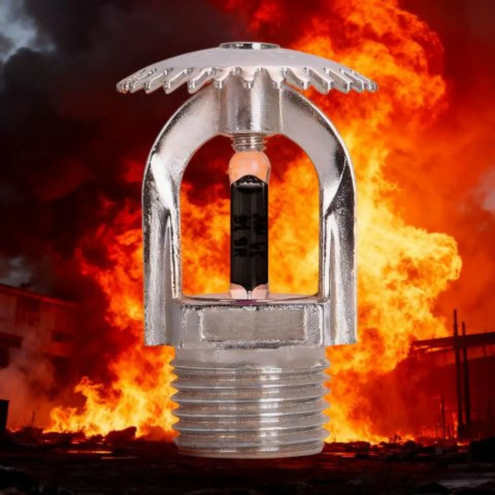 260℃ Fire Sprinkler Head DN15 High Temperature Resistant Spray Nozzle For Fire Extinguishing System Protection Equipment