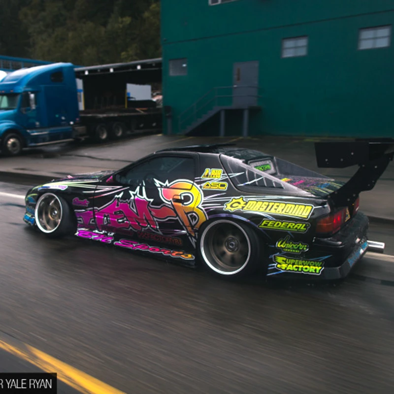 1:10 1:18 1:24 1:28 Ma2da RX-7 FC-3S Off-Road RC Fernbedienung Rennwagen Artikel-B Aufkleber Aufkleber Etikett Karosserie Upgrade