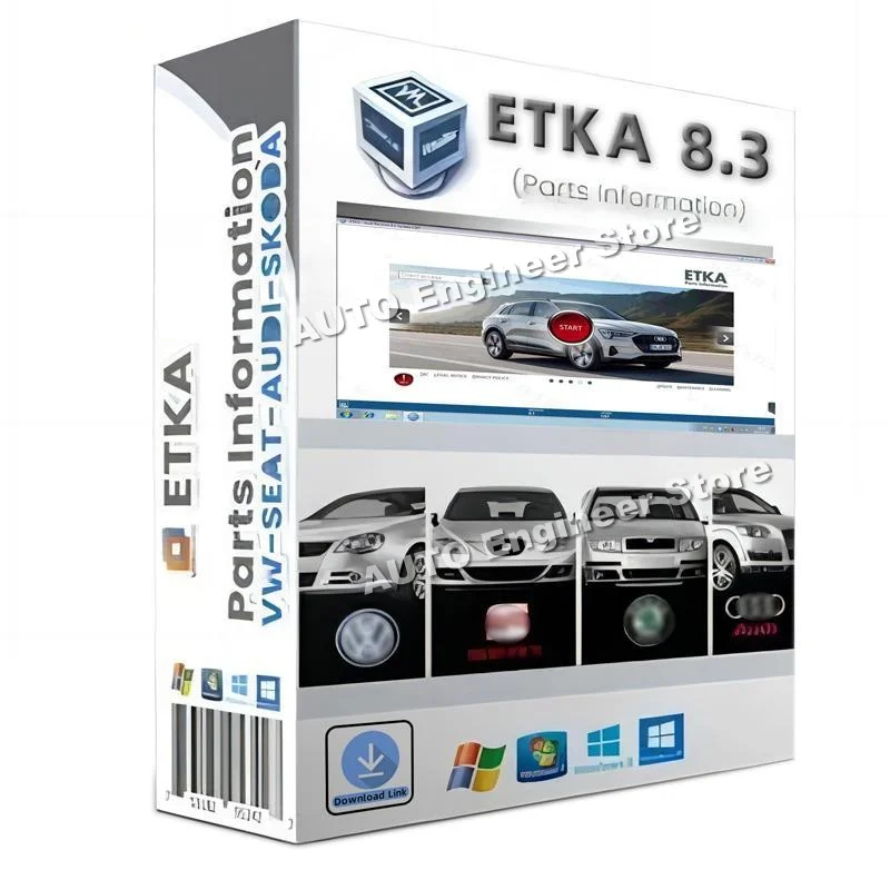 ETKA 8.3 volkswagen softwar with keygen keElectronic Parts Catalogue For V/W+AU/DI+SE/AT+SKO/DA Multi-Languages deutsch French