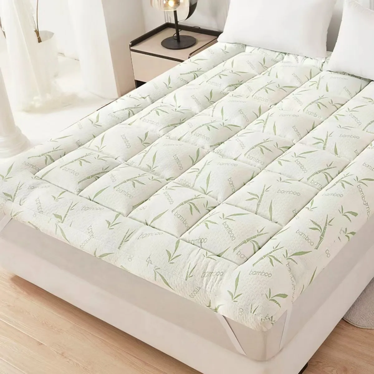 Bamboo Fiber Mattress, Cooling Breathable Sleep Solution, Soft Supportive Design, Comfortable Relaxing Rest, Sturdy Durable Build, Skin-Friendly Material, Easy To Care For, Suitable For Home Dorm And Hotel Use