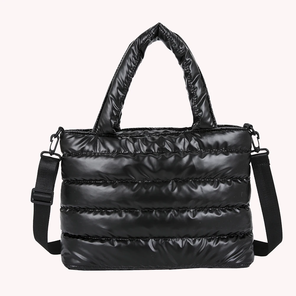 Saco de nylon bordado rosca mensageiro para mulheres, bolsa monocromática crossbody, grande capacidade, moda senhora, presentes