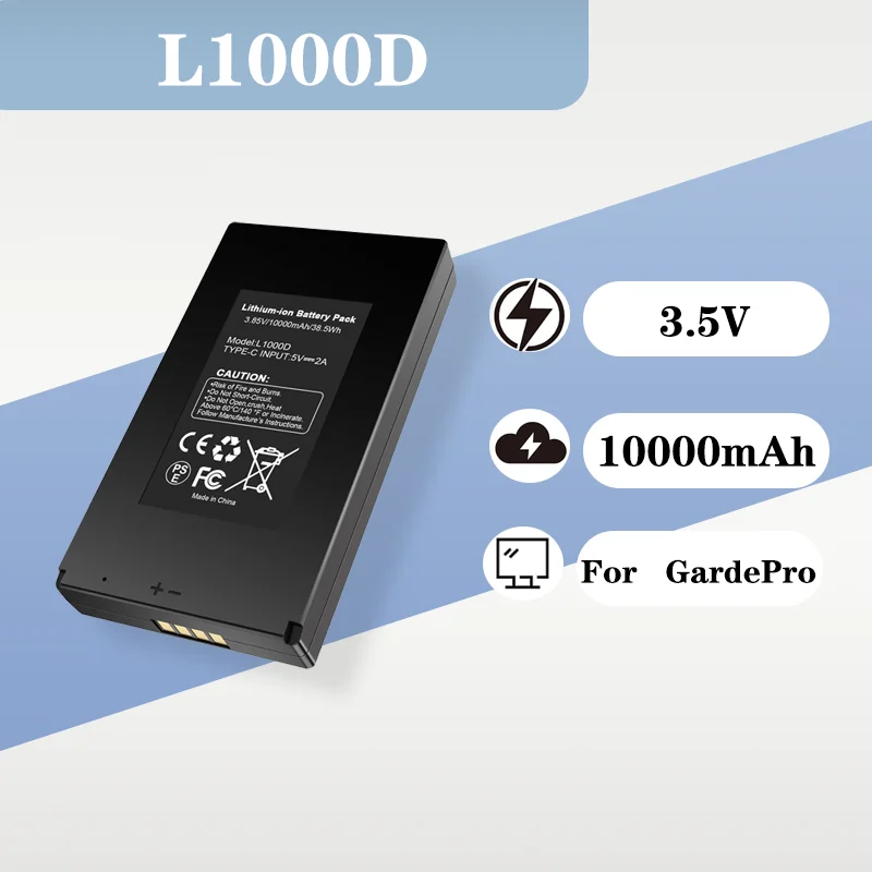 

Portable 18650 Battery 10000mAh 3.5V Rechargeable Replacement Battery For GardePro E6P E8P E6PC F8P Camera