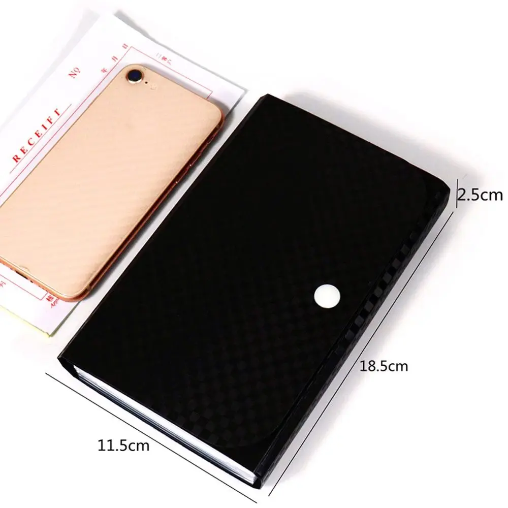 13-layer Small File Wallet Waterproof Accordion Style A6 Accordion Folder Self-adhesive Index Tabs File Case Office Supplies