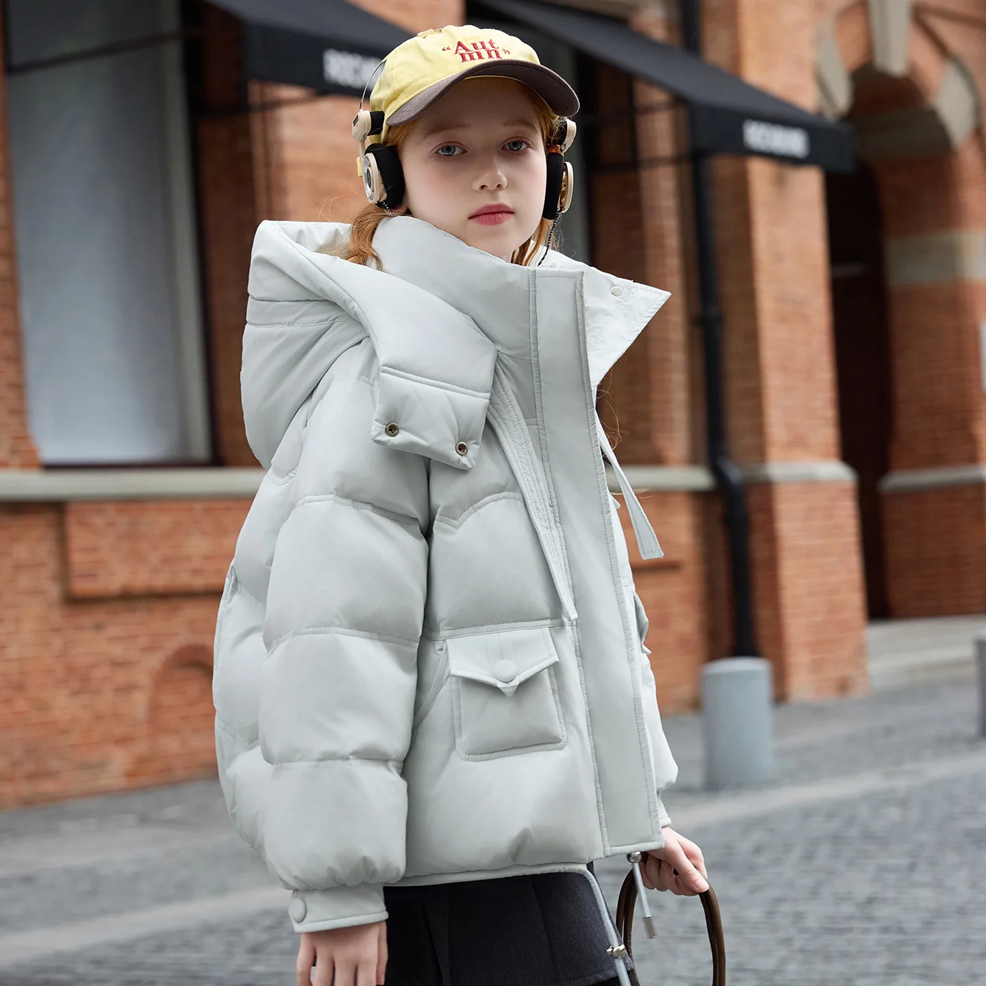 

OLEKID 2025 Winter Children Girls Down Jacket Hooded Warm Teen Girl Puffer Jacket Coat 5-12 Years Kids Parkas Girl Outerwear