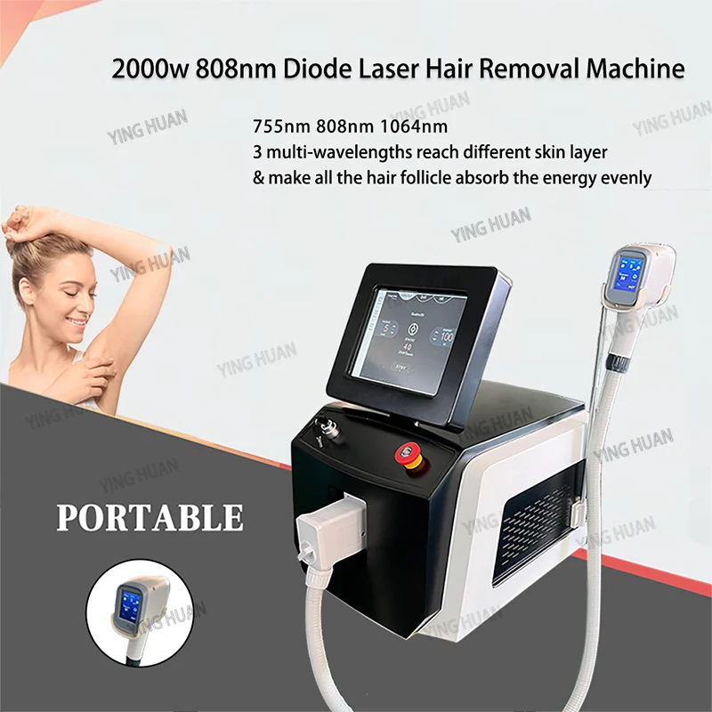 

2025 Newest Diode Laser 808 nm Ice Platinum Titanium 3 Wavelength Diode Laser Hair Remo Machine