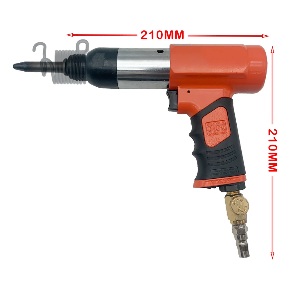 Pneumatic Riveter Street Traffic Signs Advertisement Nameplate Air Rivet Tool 3-8MM Screw Nut Riveting Hammer Y