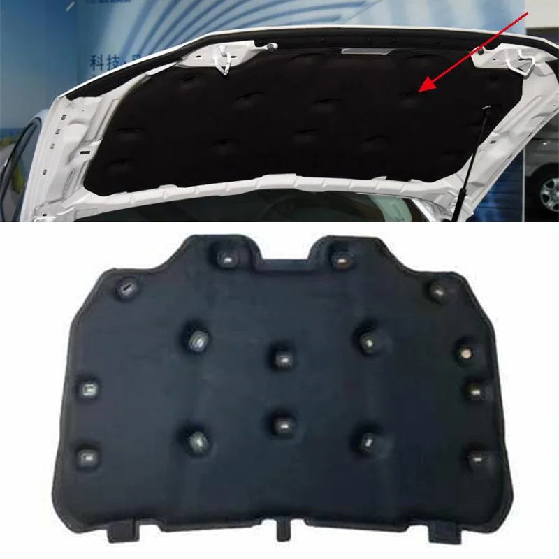 1Lot PET Material Fold Shipping For 2008-2021 Ford Mondeo MK3 MK4 Auto Car Hood Engine Heat Sound Cotton Soundproof Cover