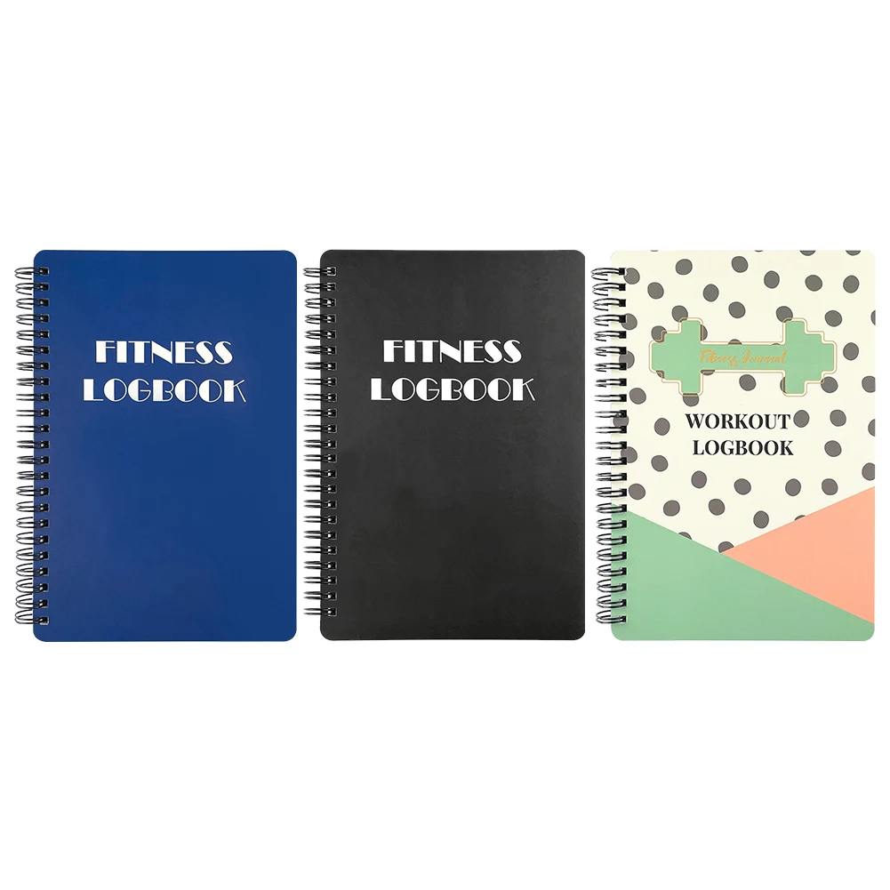 สมุดเจาะออกกำลังกายสมุด A5สำหรับยิมและการออกกำลังกายที่บ้าน