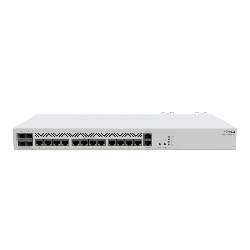 Mikrotik CCR2116-12G-4S+ Router 16-core ARM CPU based CCR 36- core CCR, 6x faster BGP performance. Includes an M.2 PCIe slot