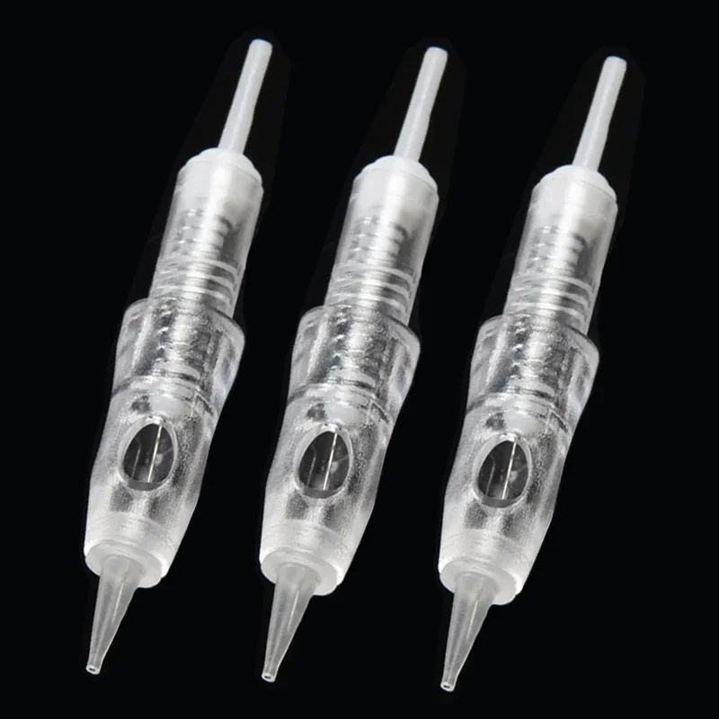 50pcs 1P/3P/5P Easy Click Permanent Makeup Machine Tattoo Needle for Eyebrow Lip Tattoo Cartridge Needles Rotary Machine Pen