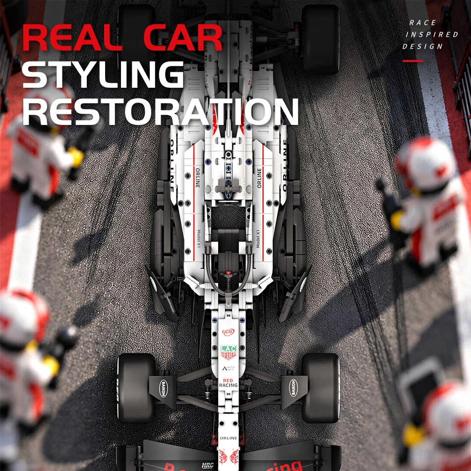 2026 NEW MK6025 Technical Classic Performance 1900+Pcs RB21 White Sports Car Building Blocks MOC DIY Assembly Model Boy Toy Gift
