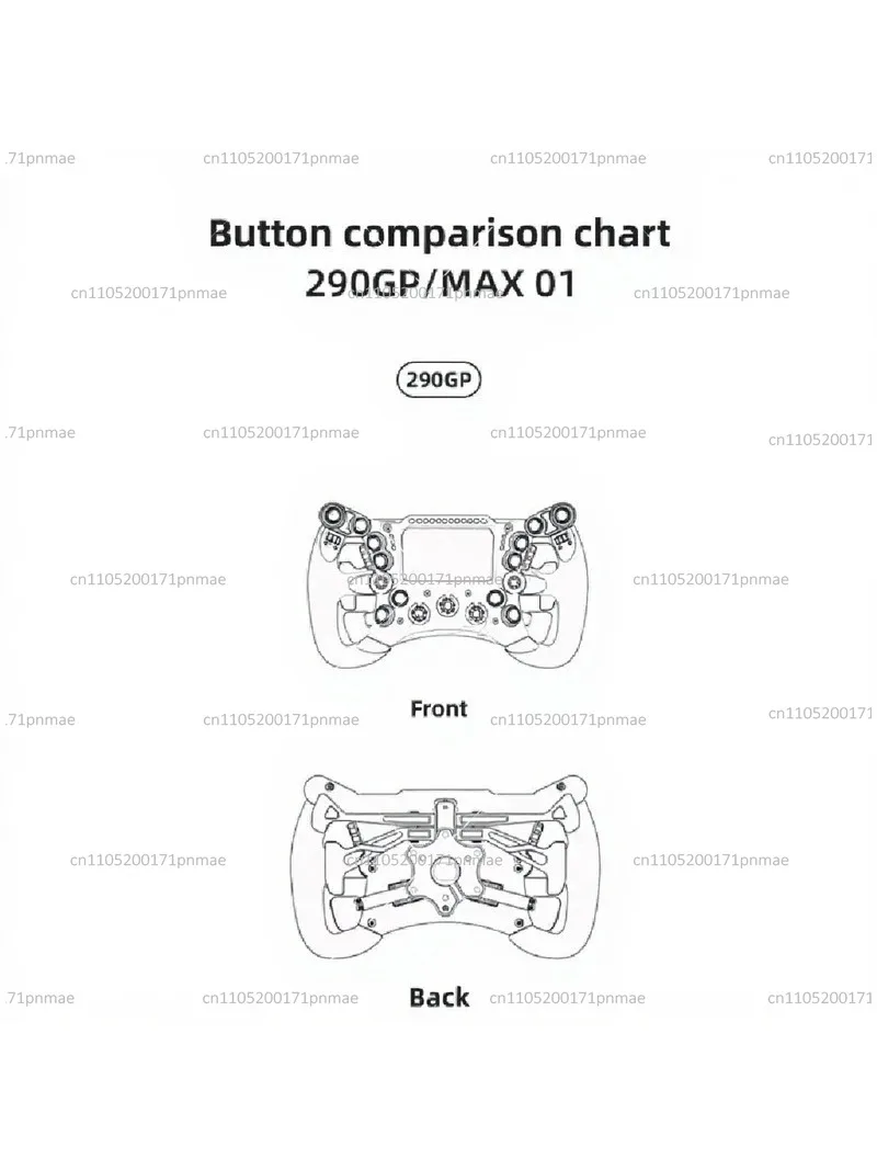 Sim Racing Wheel 300mm 11.8 Inch Steering Wheel with 4 Inch Touch Screen 21 RGB Dash Lights Compatible with simHub